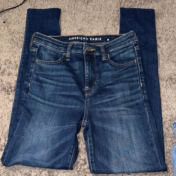 American Eagle Outfitters Women's Indigo Skinny Jeans - Picture 1 of 6